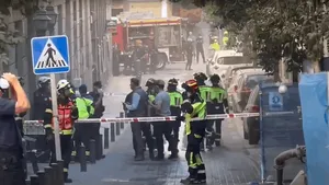 O clădire în renovare din centrul Madridului s-a prăbușit. Patru muncitori sunt dispăruți sub dărâmături
