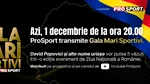 Gala Mari Sportivi, transmisă de Prosport într-o ediție eveniment de 1 Decembrie. Nume importante vor putea fi văzute