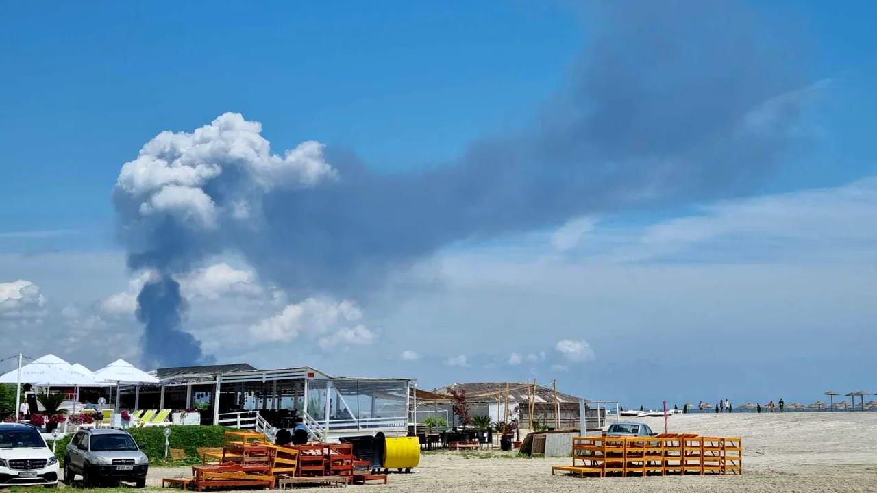 Calitatea aerului, afectată după explozia de la Petromidia. Valori crescute înregistrate în Năvodari