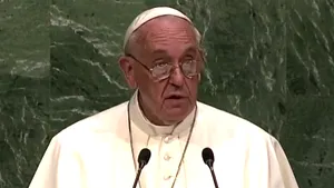 Primul discurs al Papei Francisc în Adunarea Generală ONU: Suveranul Pontif cere depăşirea ideologiilor ce conduc la atrocităţi, măsuri sociale şi protejarea mediului - VIDEO