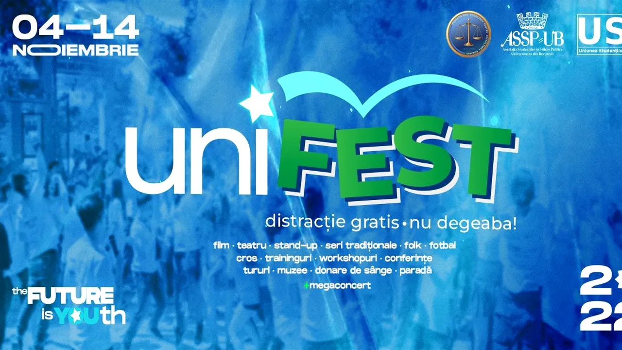 Mâine începe cel mai mare festival studenţesc, UniFEST