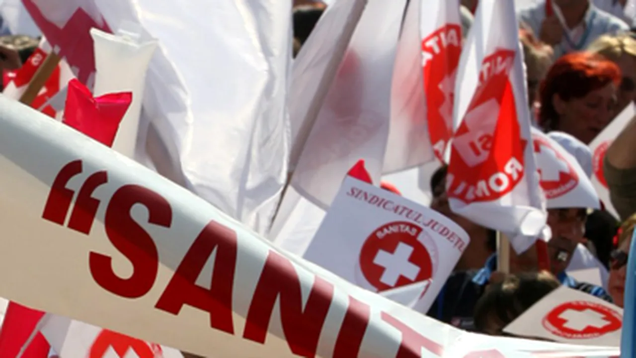 Sanitas ameninţă cu proteste, susţinând că nu sunt asigurate salariile pentru tot anul