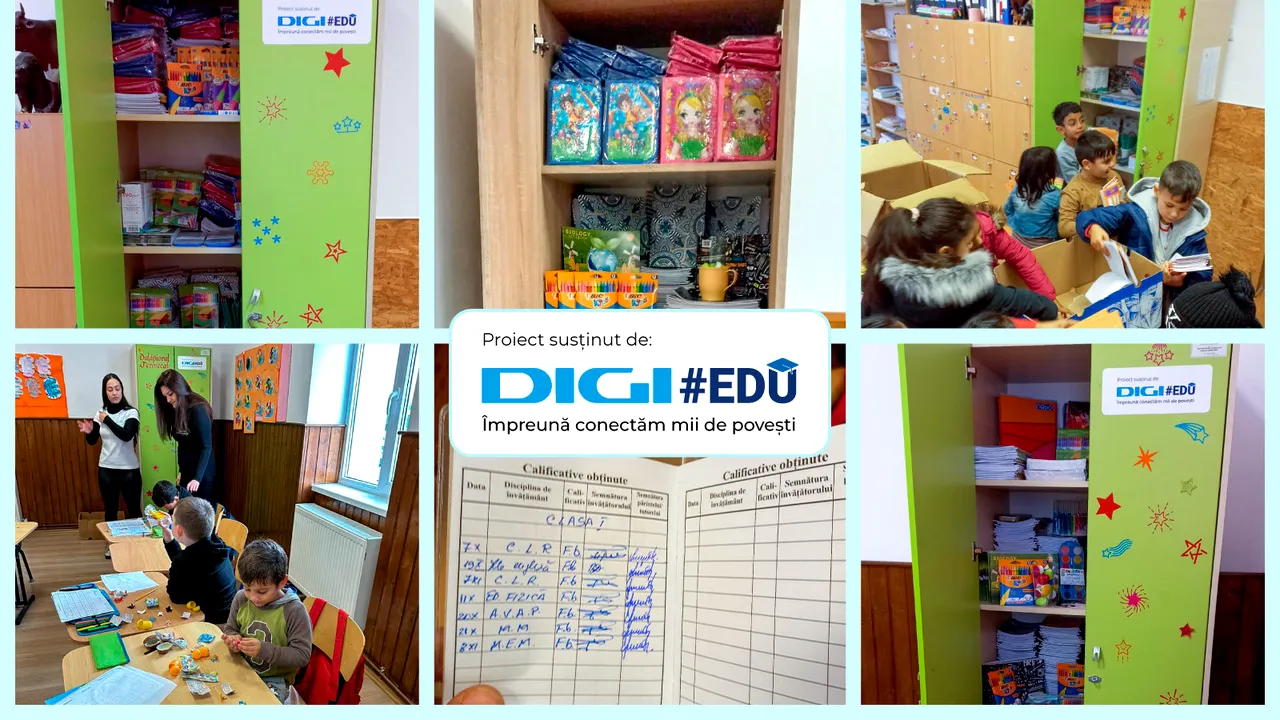Grupul DIGI a inaugurat trei „Dulapuri Fermecate”, pentru 400 de elevi din mediul rural 