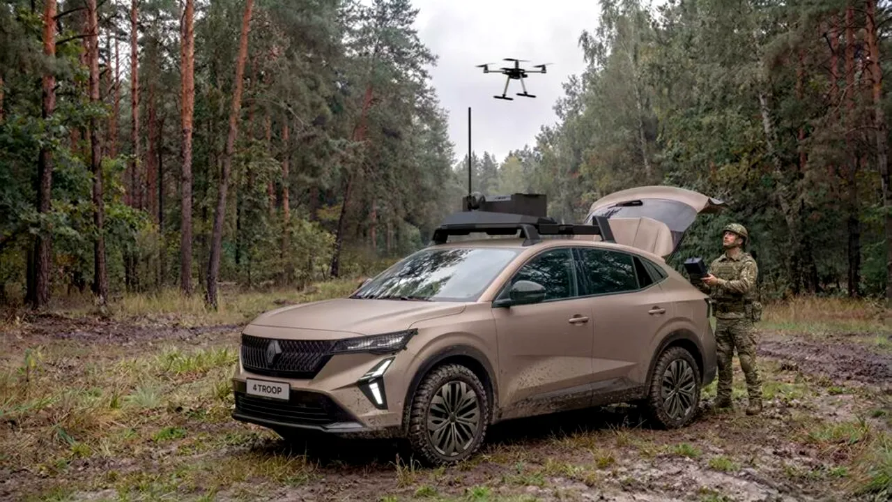 Renault și Thales transformă un SUV într-un centru mobil de comandă. Cum arată vehiculul militar