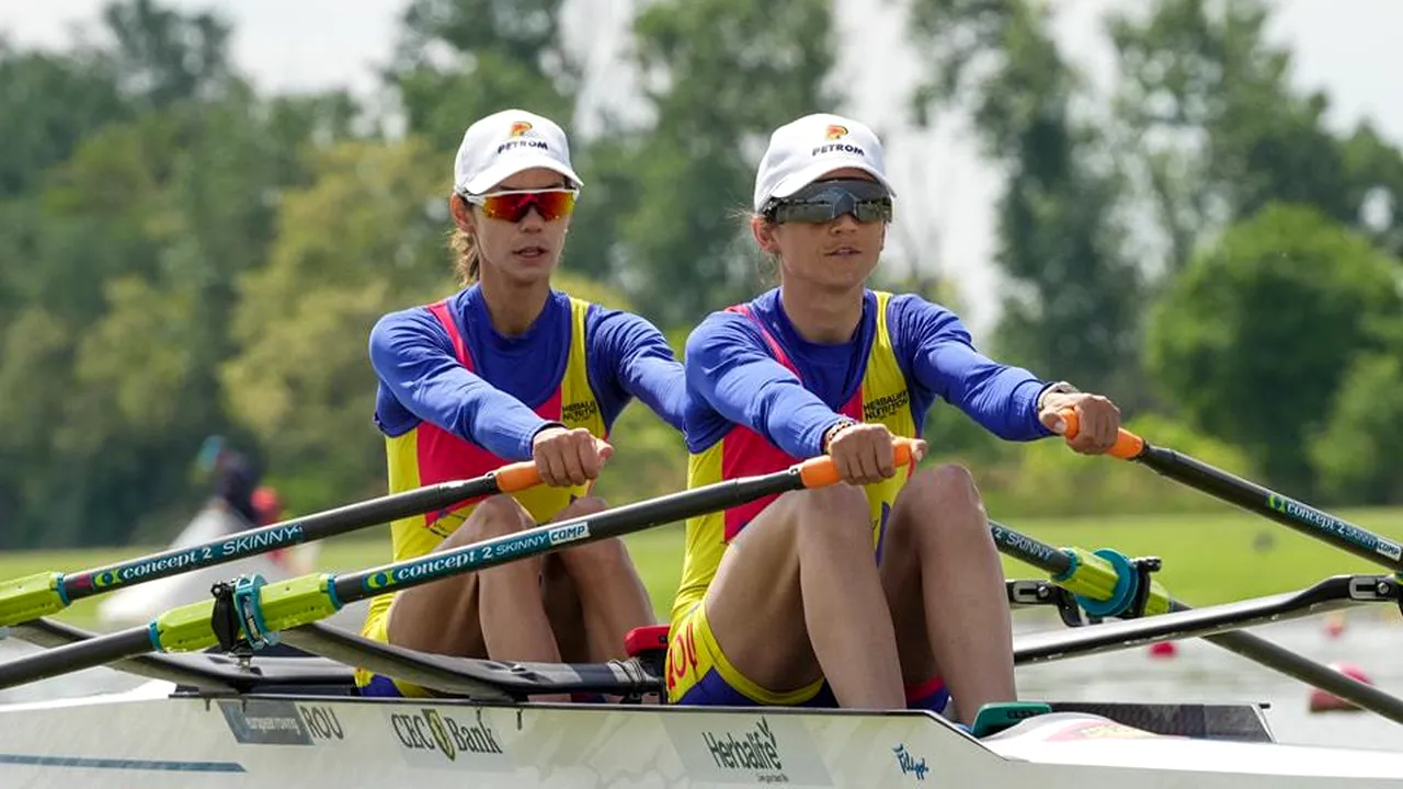 Trei medalii în trei culori câştigate de România în primele finale ale europenelor de canotaj