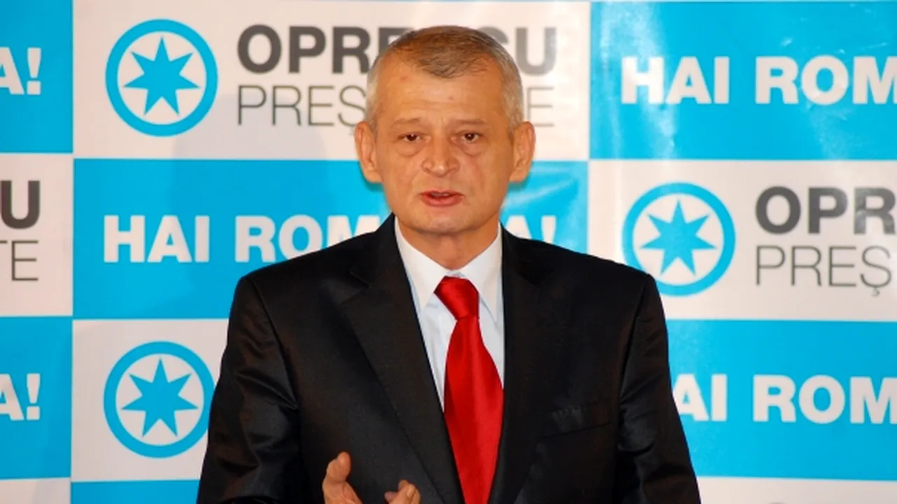 Oprescu cere ajutor să ajungă în turul doi şi promite că apoi 