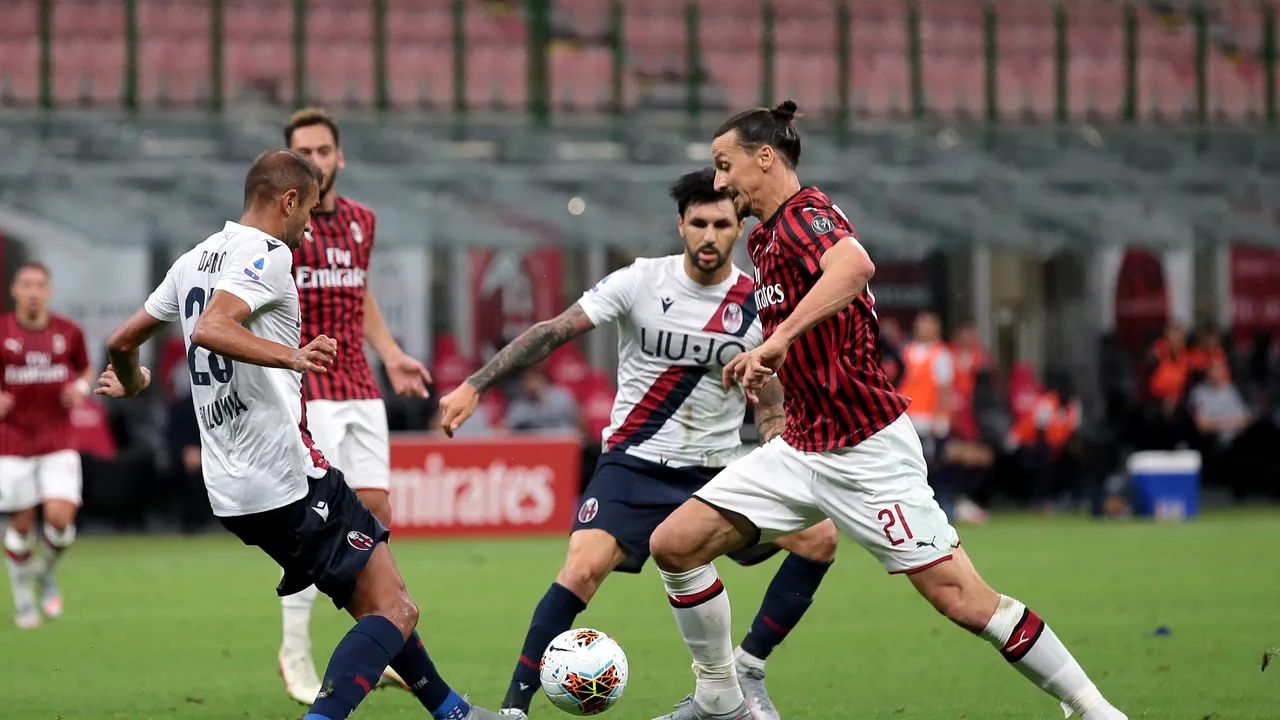 AC Milan zdrobeşte Bologna şi trece în locul lui Napoli în clasament. Milanul luptă pentru a prinde un loc în Europa