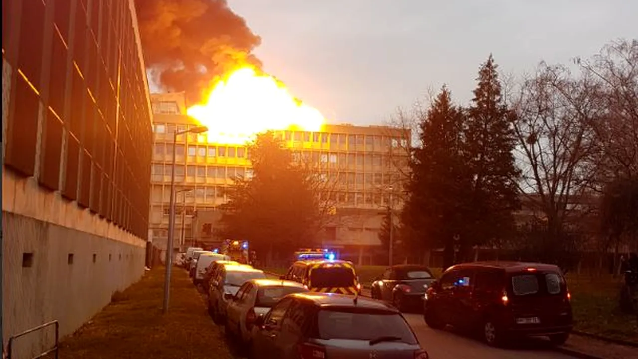 Universitatea din Lyon: Explozie puternică în campus