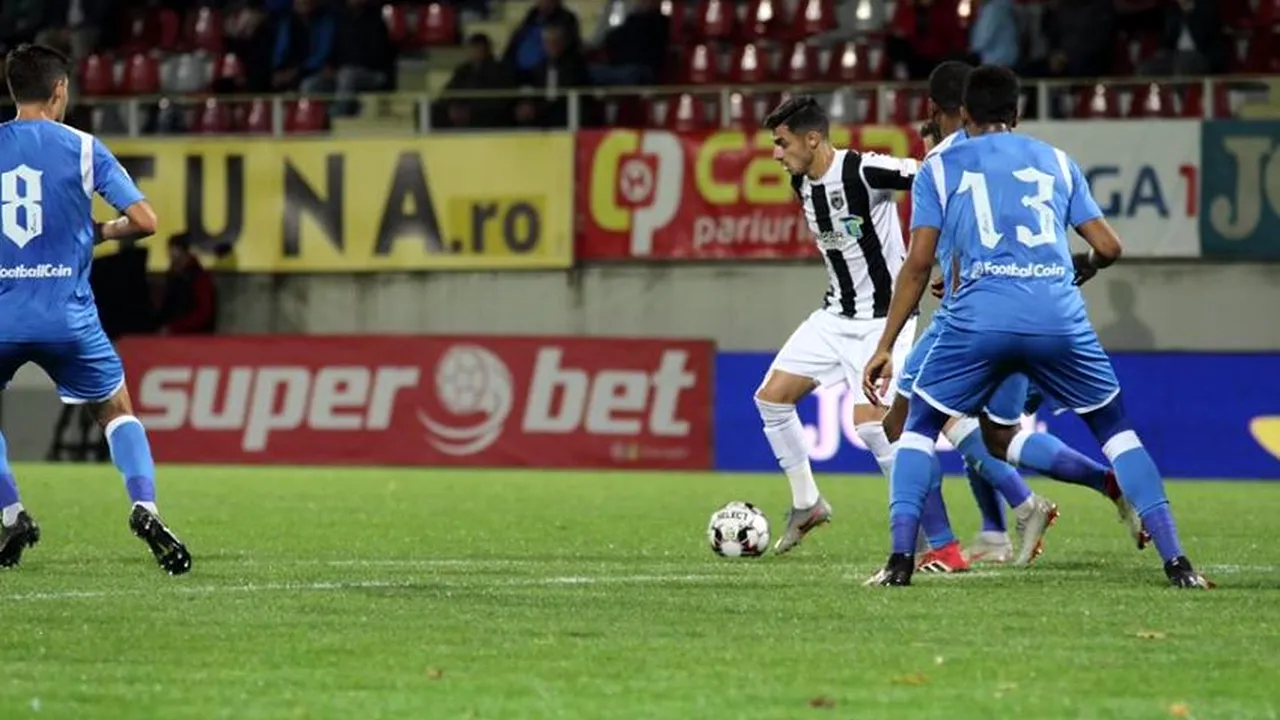 Astra Giurgiu este noul lider din Liga 1, după victoria cu Universitatea Craiova, scor 1-0