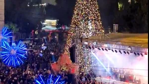 Bradul de Crăciun din Betleem a fost aprins pentru prima dată în doi ani