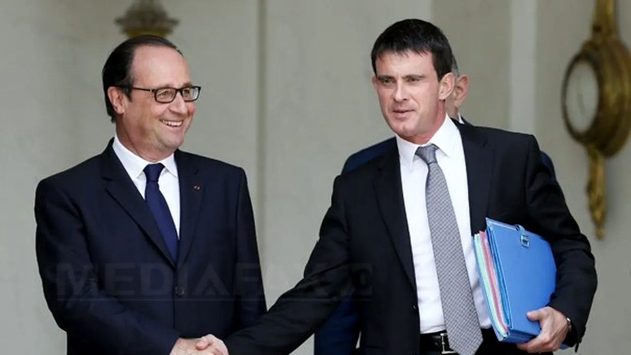 Guvernul francez a demisionat. Hollande i-a cerut premierului Manuel Valls să formeze un nou Guvern