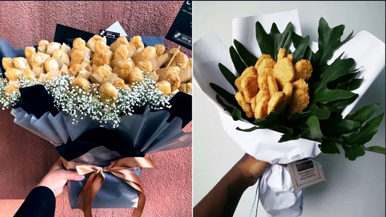  Valentine's Day pentru gurmanzi: Buchetul din crochete de pui