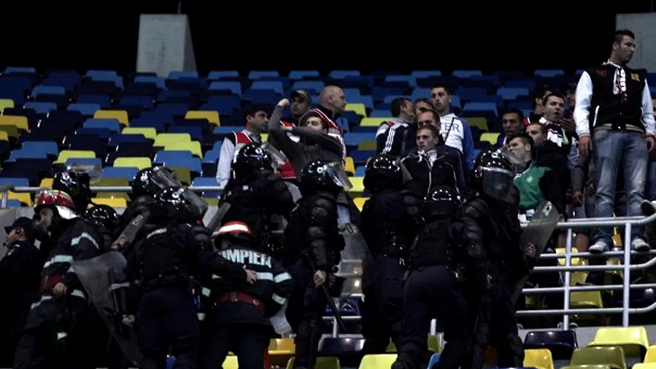 Clubul Dinamo, amendat cu 30.000 de lei de Jandarmerie după meciul cu Rapid