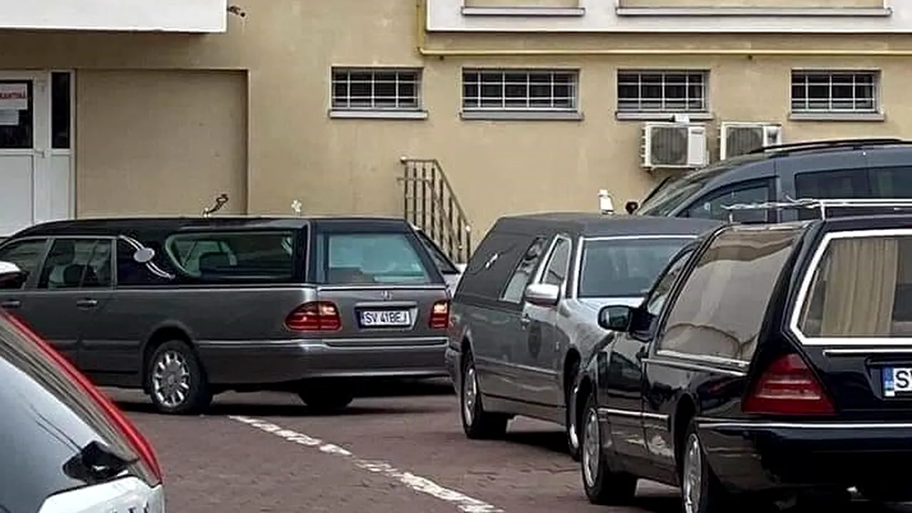 Coadă de dricuri la morga din Suceava. Imagini dramatice surprinse în singurul oraş izolat din România