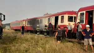 Incendiu într-un tren care se îndrepta spre Arad