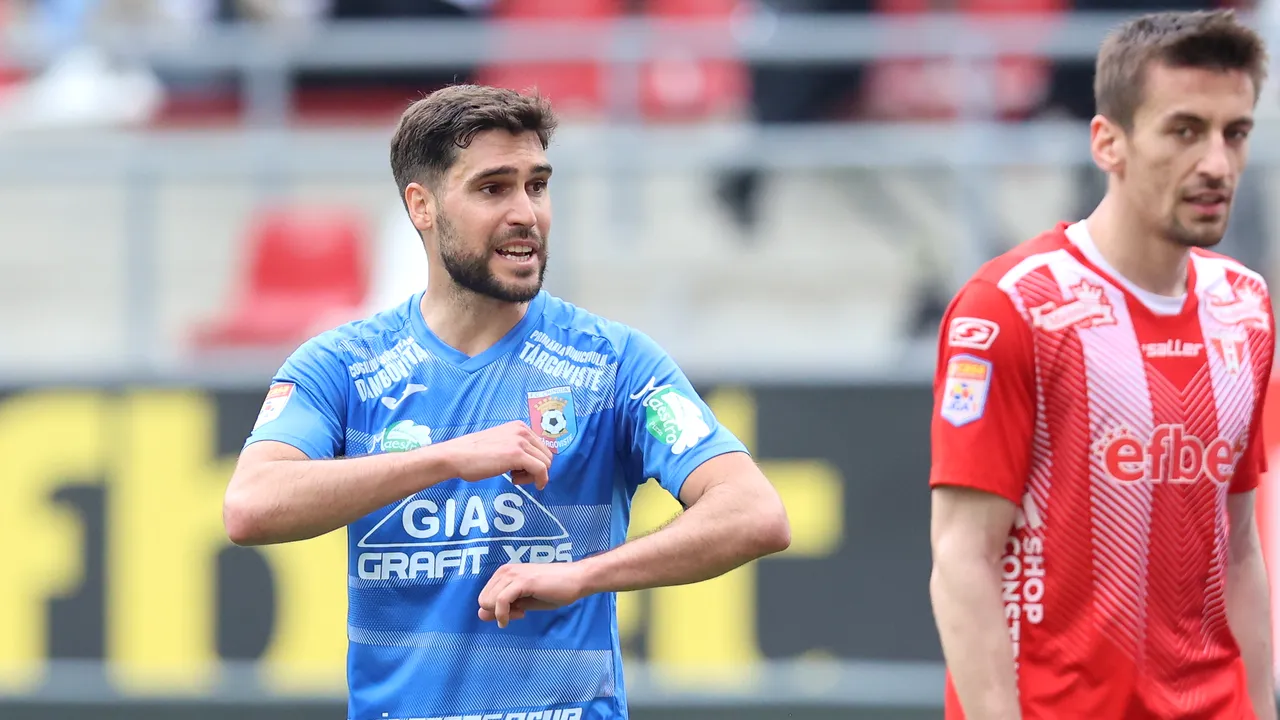 Superliga de fotbal: Chindia Târgovişte a obţinut un punct în deplasare la Arad