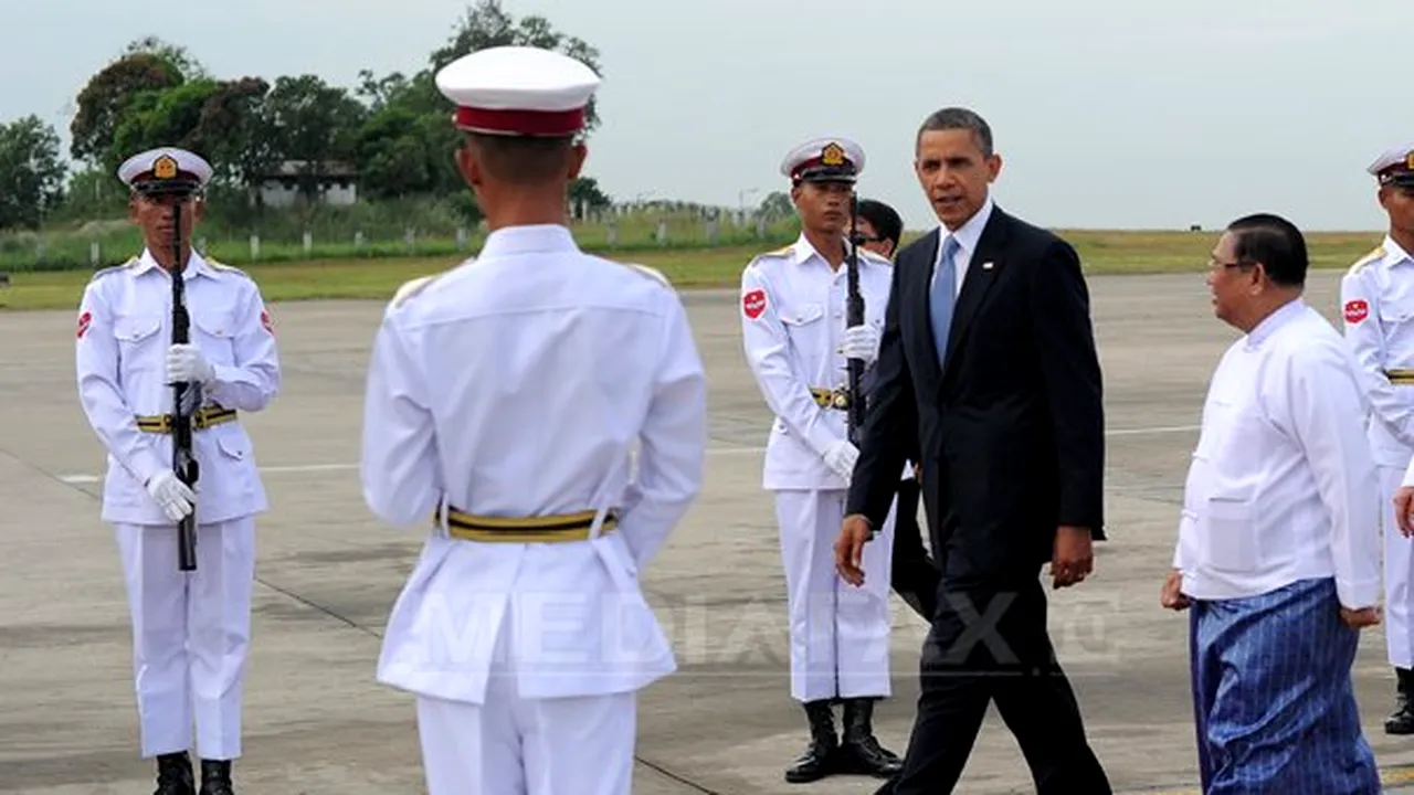 Barack Obama face o vizită istorică în Myanmar