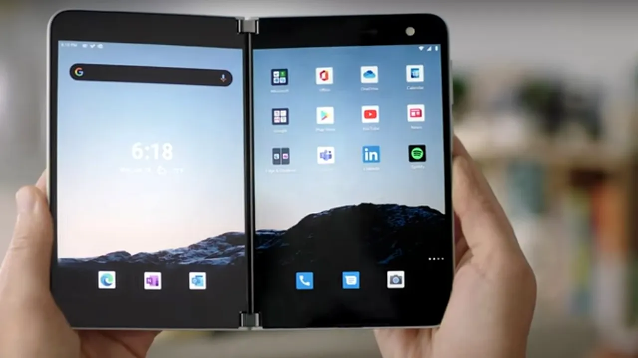 Microsoft lansează rivalul lui Galaxy Fold: telefonul are două ecrane articulate şi este echipat cu Android