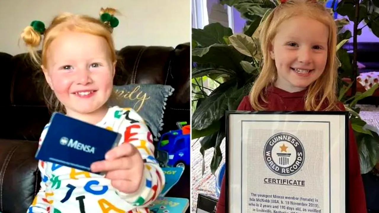 Isla, fetiţa de 2 ani cu un super IQ: la 18 luni ştia deja alfabetul