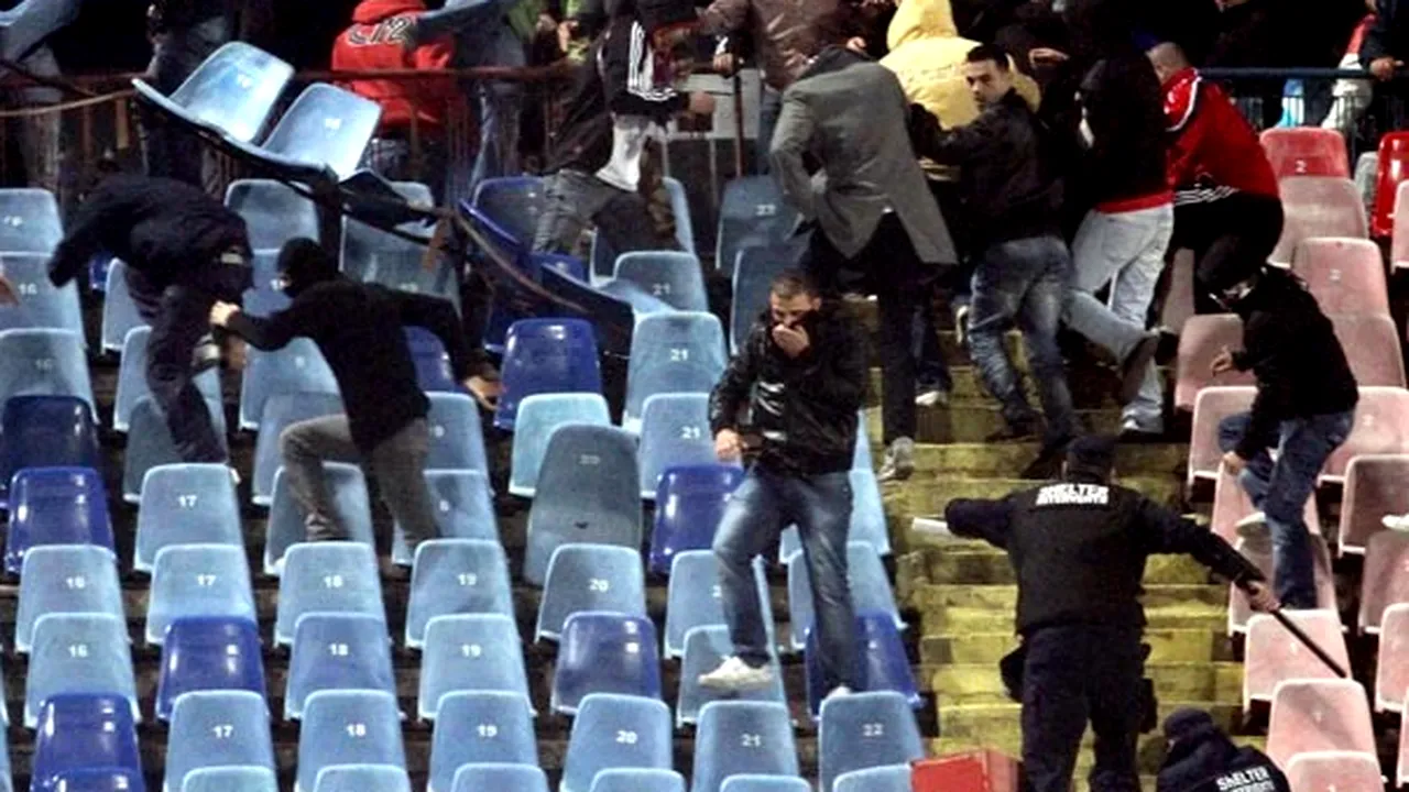 Steaua are terenul suspendat după incidentele de la jocul cu Timişoara
