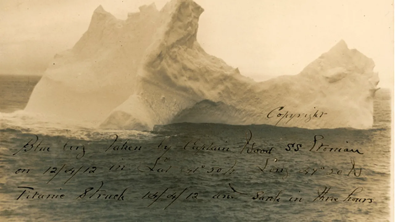O fotografie cu aisbergul care a scufundat Titanicul, scoasă la licitaţie