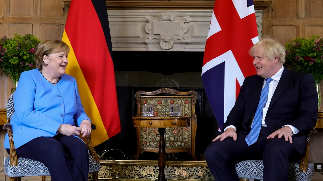 Boris Johnson, la întâlnirea cu Angela Merkel: „Împărtăşim valori comune