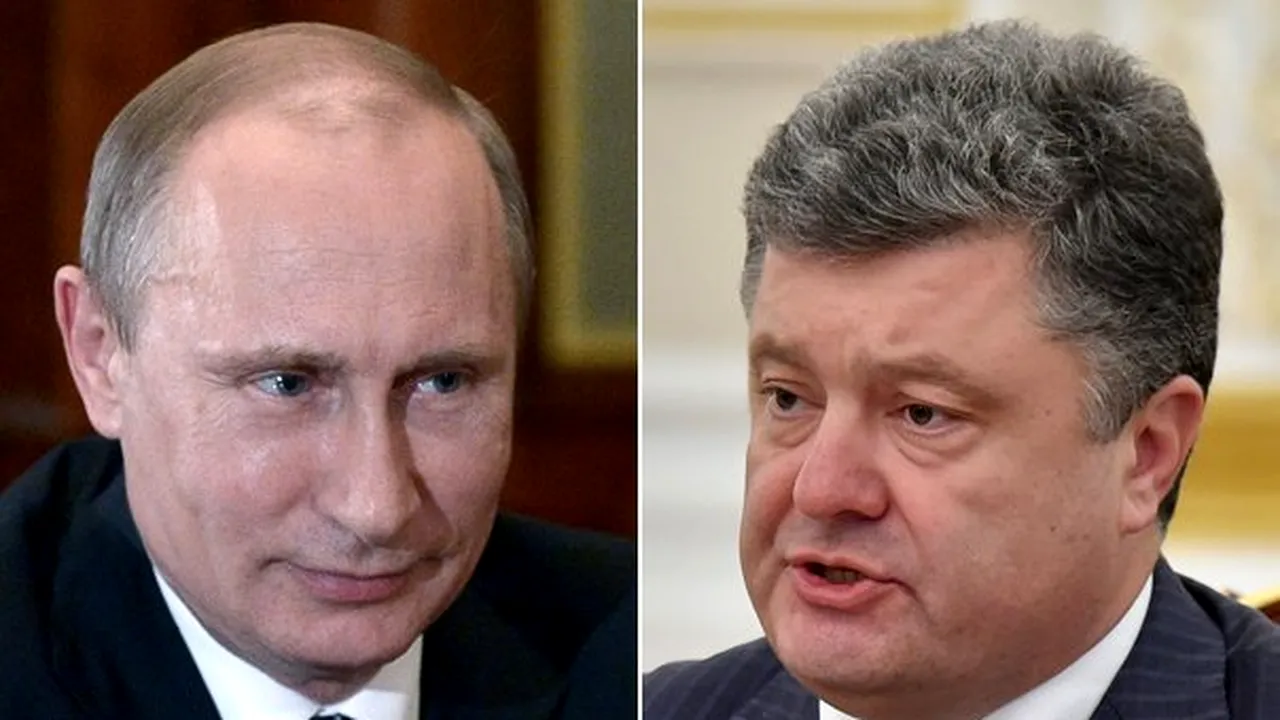 Vladimir Putin şi Petro Poroşenko au discutat despre o posibilă încetare a focului în Ucraina