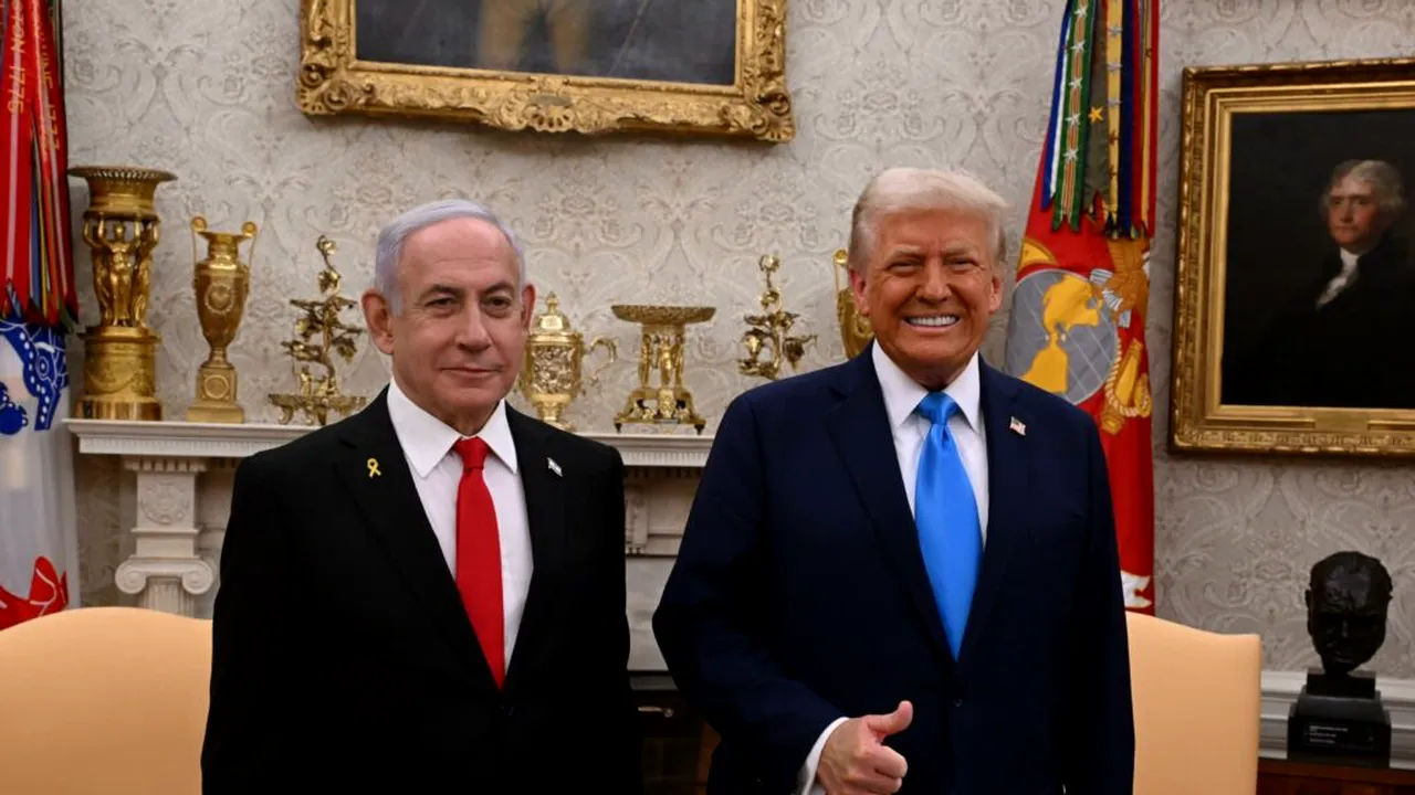 Benjamin Netanyahu a ajuns la Casa Alba şi a fost întâmpinat de Donald Trump