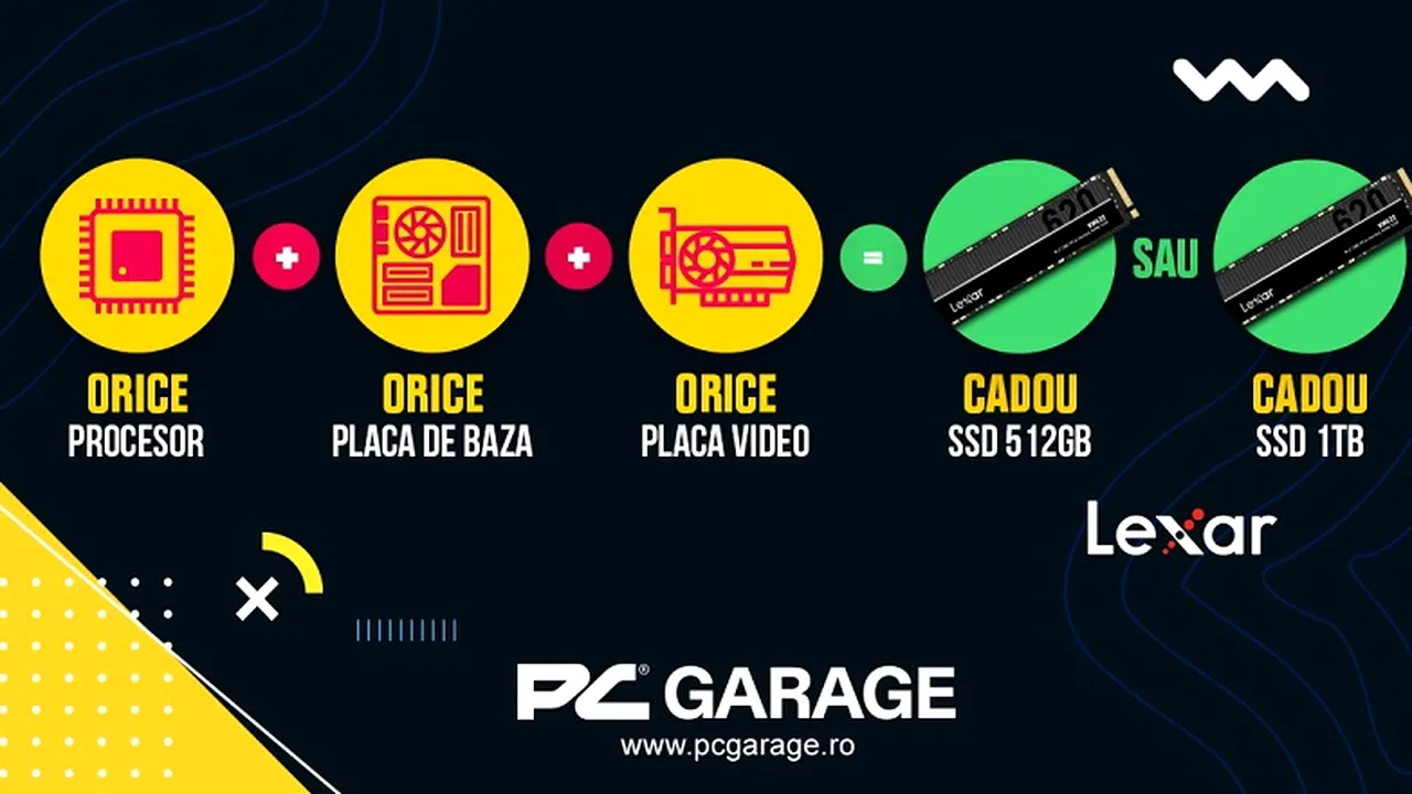 PC Garage te echipează gratuit cu un SSD Lexar