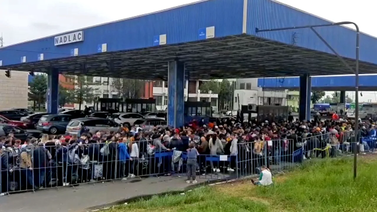 Zece puncte de trecere a frontierei deschise la graniţa româno-ungară de joi dimineaţa 