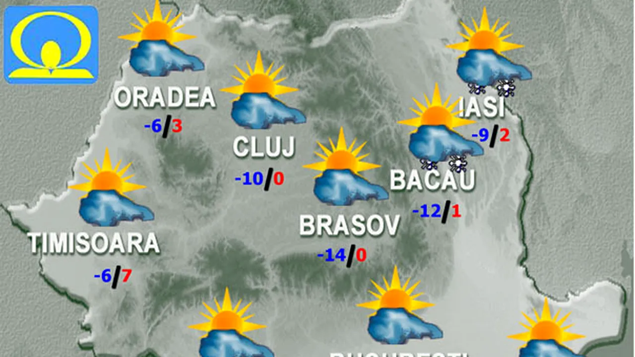 PROGNOZA METEO: Vremea se va răci uşor. Ce temperaturi vor fi luni şi marţi
