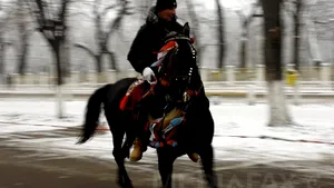 De Bobotează, caii sunt botezaţi la Băileşti, potrivit unui obicei vechi de peste 100 de ani