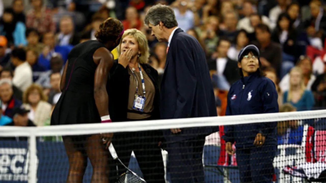 Serena Williams şi-a cerut scuze pentru comportamentul din jocul cu Clijsters
