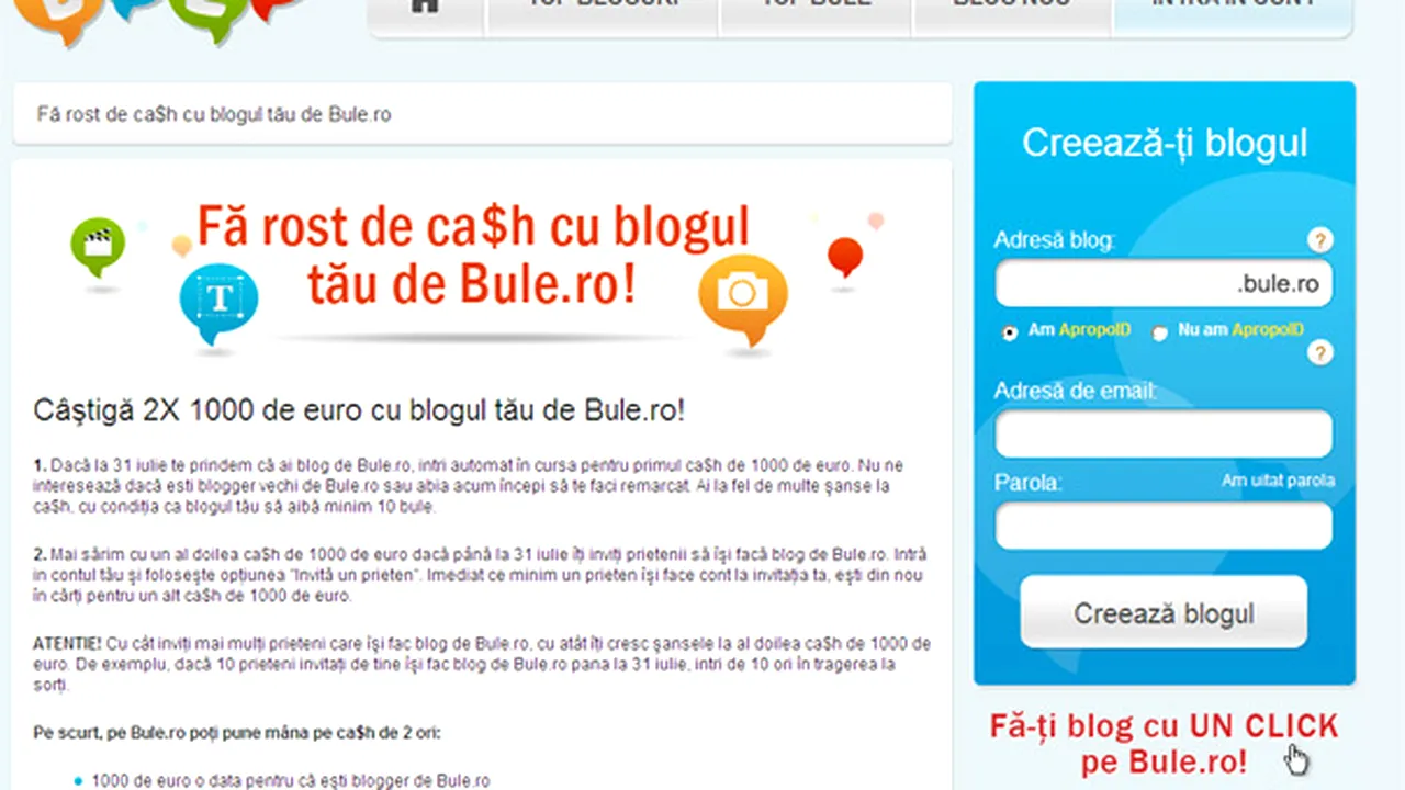 Bule.ro a lansat campania 