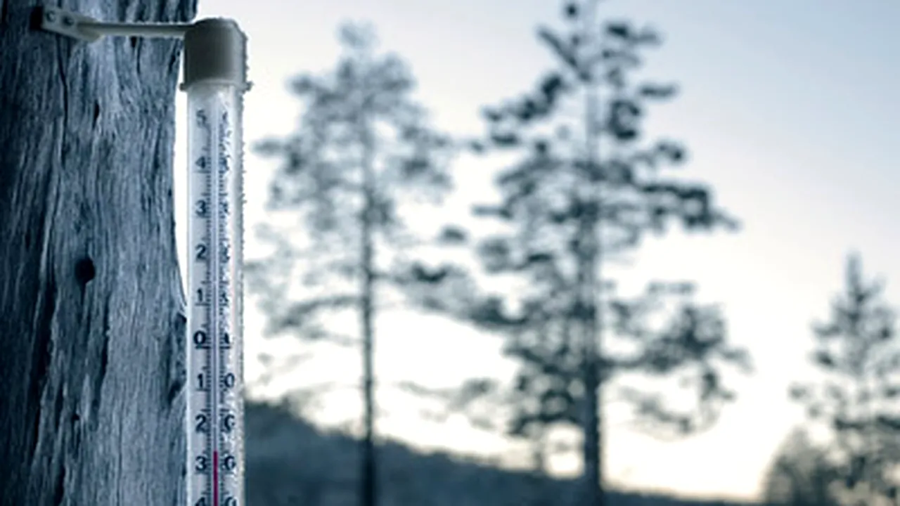 Minus nouă grade Celsius la Miercurea Ciuc