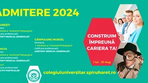 Ultimele zile de Admitere la Colegiul Universitar Spiru Haret pentru anul şcolar 2024 – 2025!