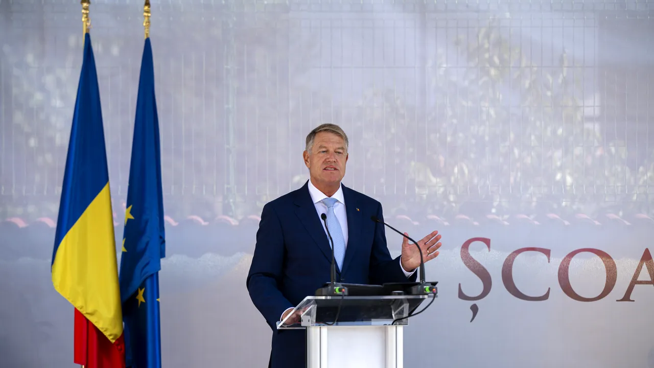 Klaus Iohannis, la ultima ceremonie de deschidere a anului şcolar în calitate de preşedinte: Avem fondurile necesare să continuăm modernizarea spaţiilor de învăţământ