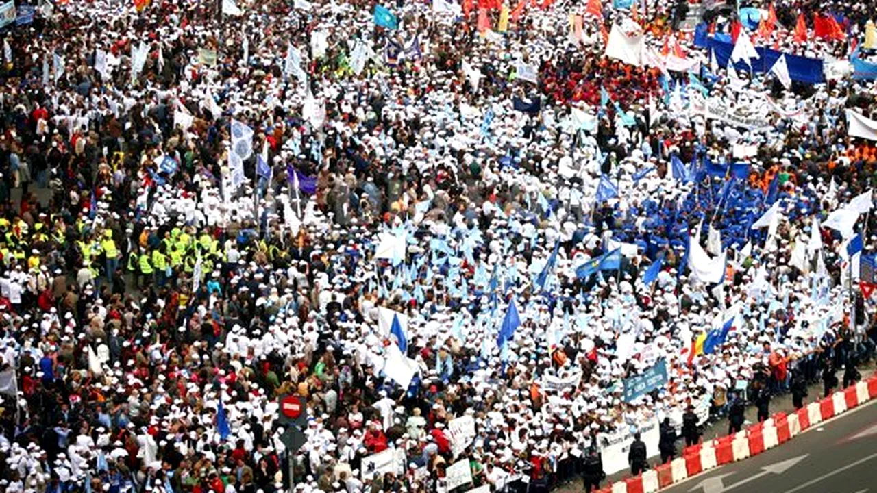 Sindicaliştii organizează proteste comune. Liderii vorbesc de o acţiune cu 70.000-80.000 oameni