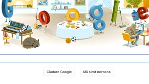 Noul logo Google - imaginea de după petrecerea de Revelion