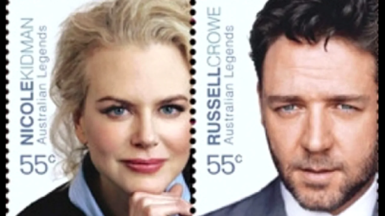 Timbre dedicate lui Nicole Kidman şi Russell Crowe, lansate în Australia