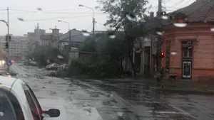 Codul portocaliu de vijelii, valabil în Timiş până la 18.45. Vântul bate în rafale de 90 km/h