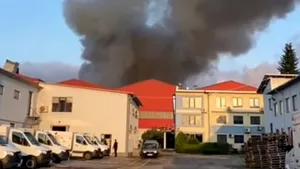 Alba: Incendiu la o fabrică de prelucrare a lemnului în Sebeș. Planul roșu, activat