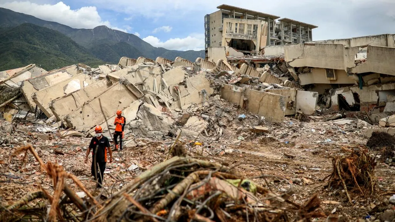 Un complex rezidențial din perioada lui Chávez, în ruină după cutremurele din Venezuela