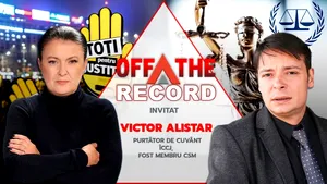 OFF The Record, live de la 13:00, pe Mediafax. Invitat: Victor Alistar, purtător de cuvânt ÎCCJ, fost membru CSM