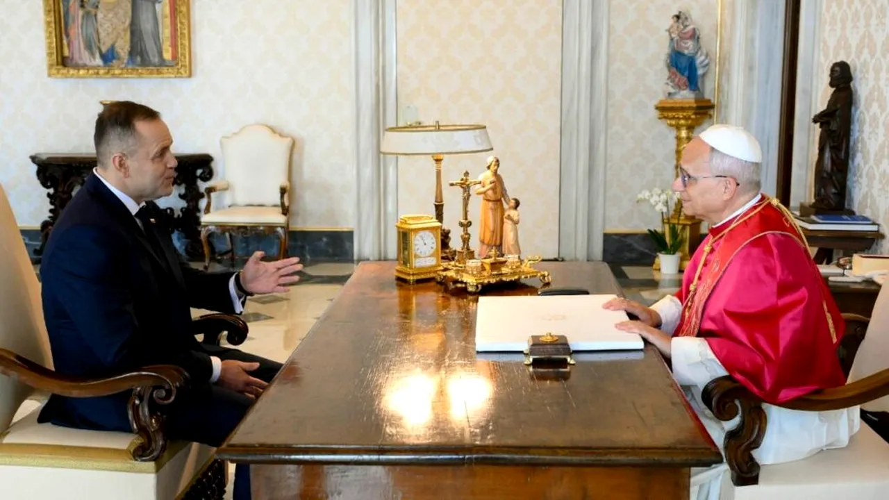 Papa Leon al XIV-lea și președintele polonez, Karol Nawrocki, s-au întâlnit la Vatican