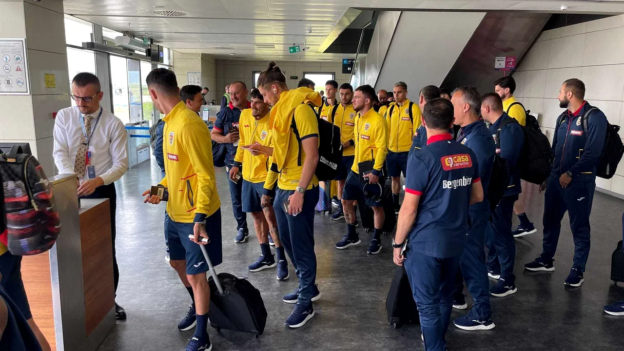 Echipa naţională de fotbal a ratat zborul spre Elveţia. Cum s-au descurcat tricolorii pe aeroportul din Kosovo