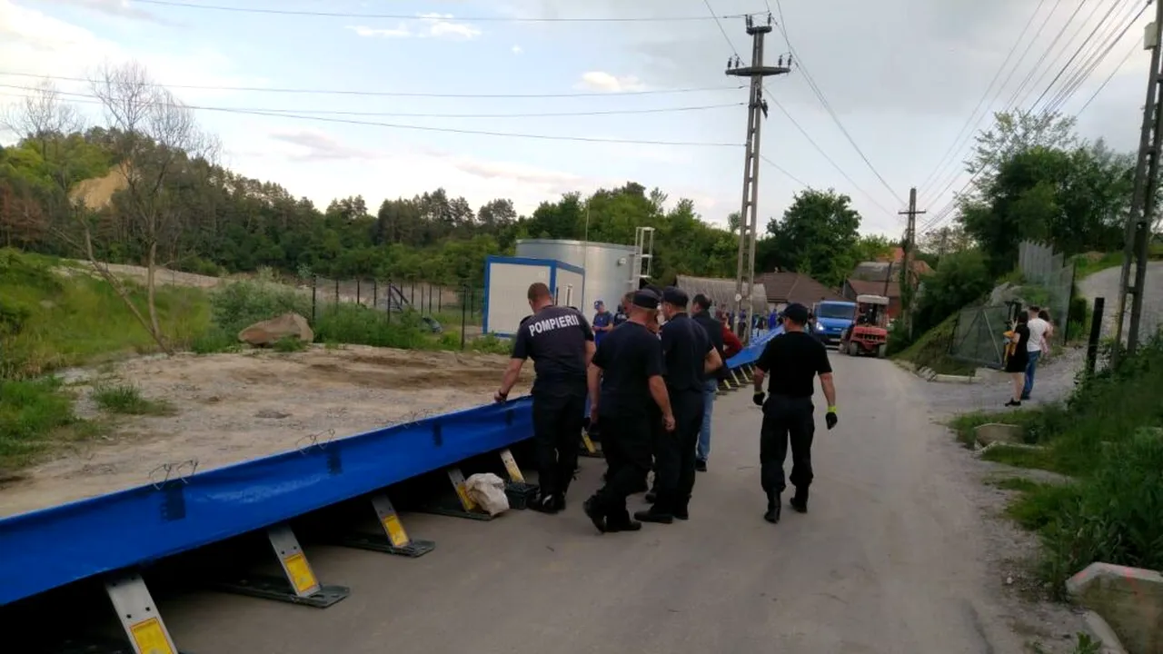 Pericol de prăbușire la Salina Praid: 45 de gospodării au fost evacuate de urgență
