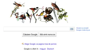 Google şi-a modificat logoul pentru a celebra 226 de ani de la naşterea lui John James Audubon