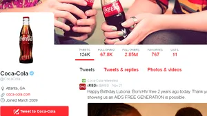 Coca-Cola a retras o campanie publicitară de pe Twitter după publicarea de pasaje din 