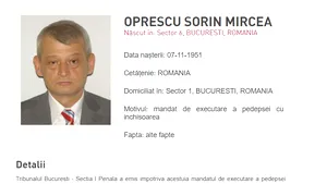 Sorin Oprescu, dat în urmărire. Fostul primar al Capitalei a fost condamnat la 10 ani şi 8 luni de închisoare şi nu a fost găsit